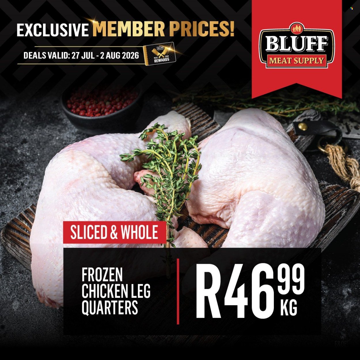 BLUFF MEAT SUPPLY specials - From Monday 27 Jul 2026
