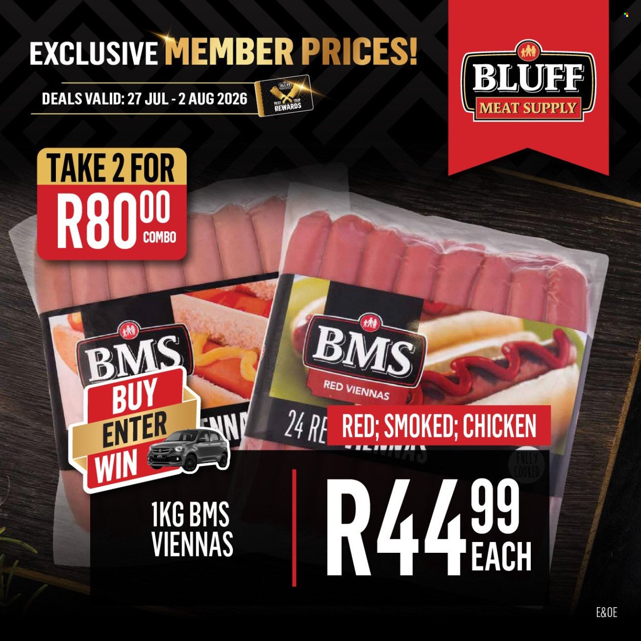 BLUFF MEAT SUPPLY specials - From Monday 27 Jul 2026