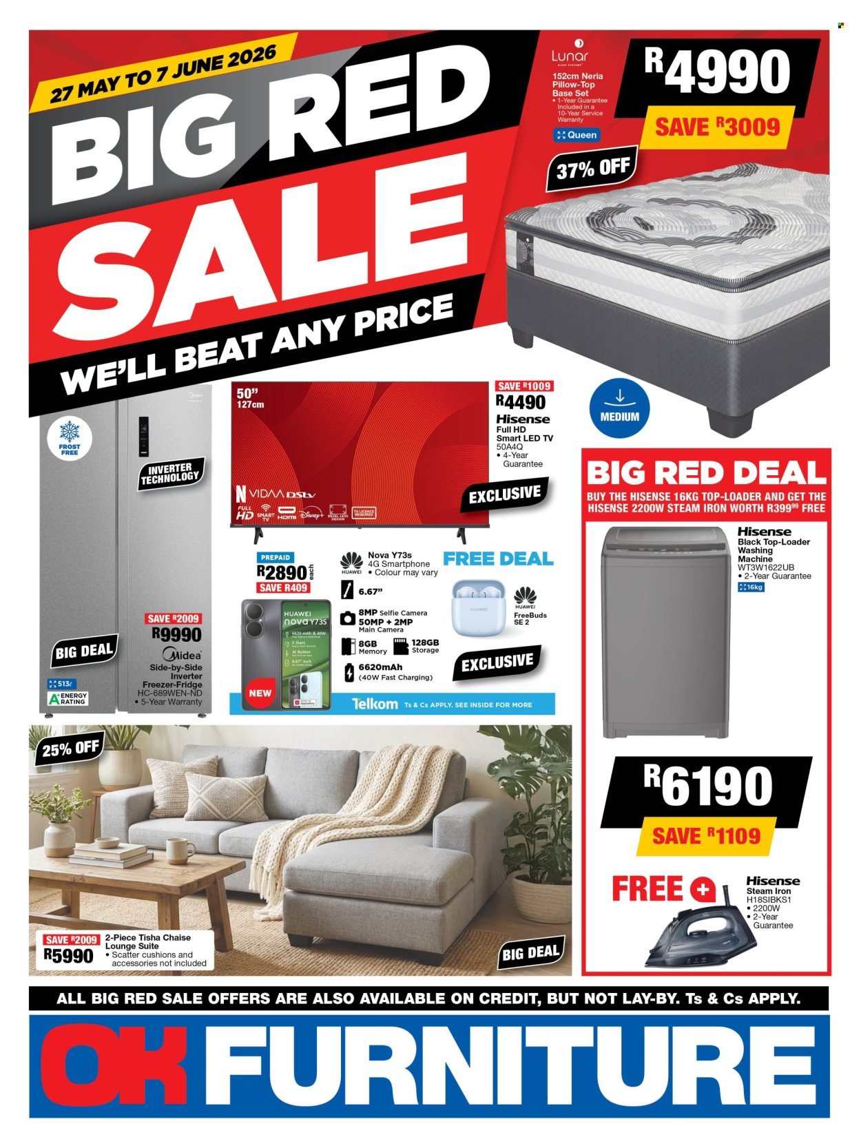OK FURNITURE specials - From Wednesday 27 May 2026