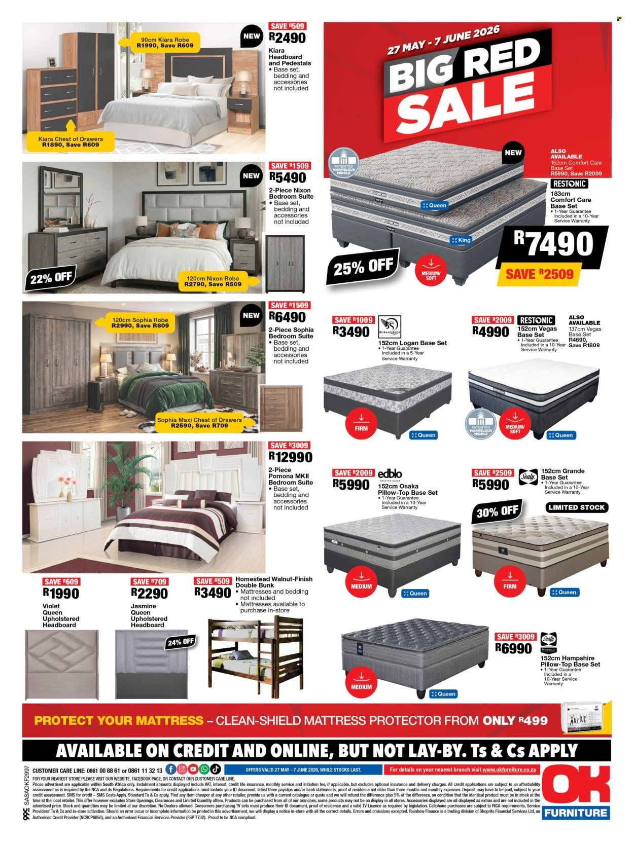 OK FURNITURE specials - From Wednesday 27 May 2026