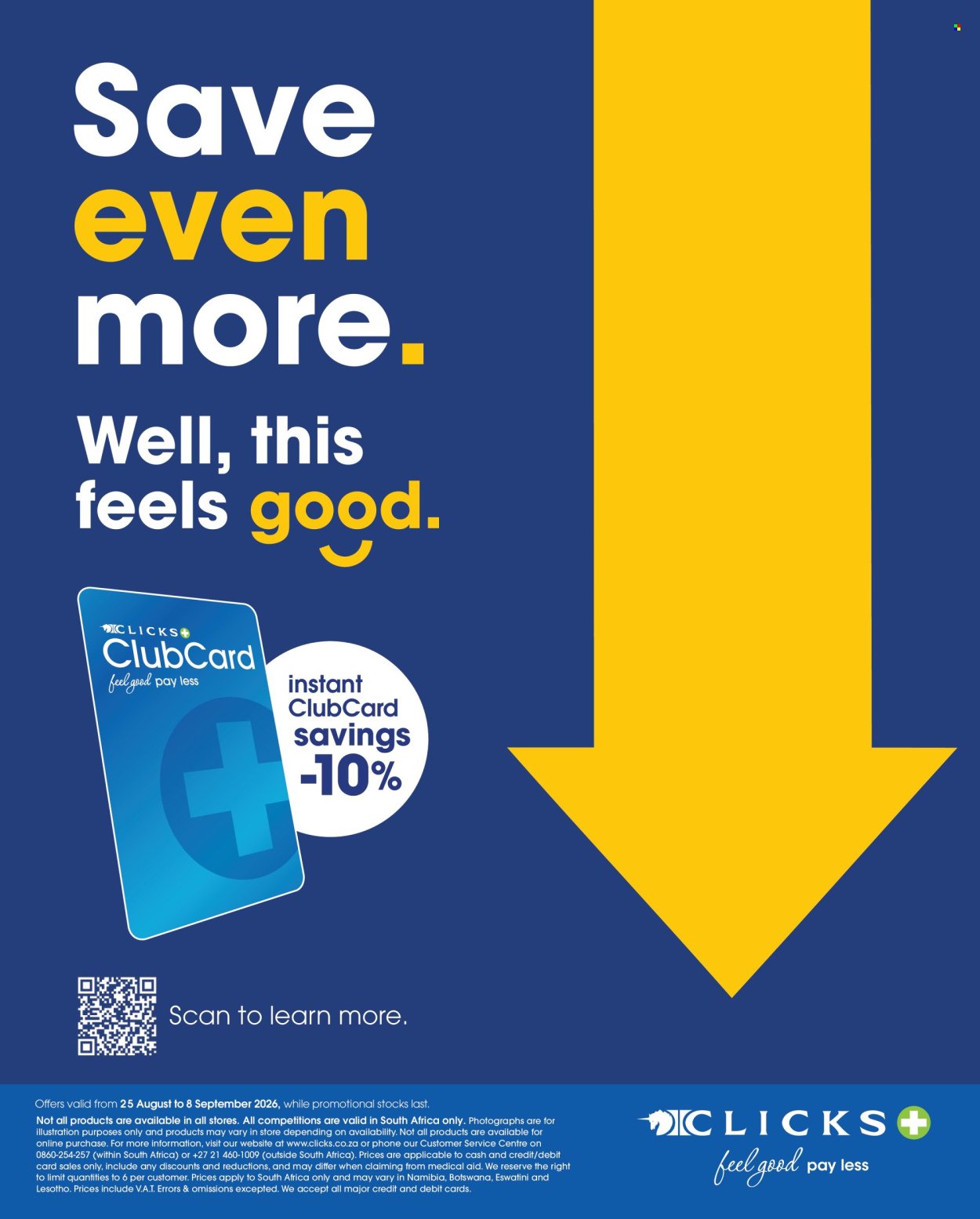 CLICKS specials - From Wednesday 9 Sept 2026