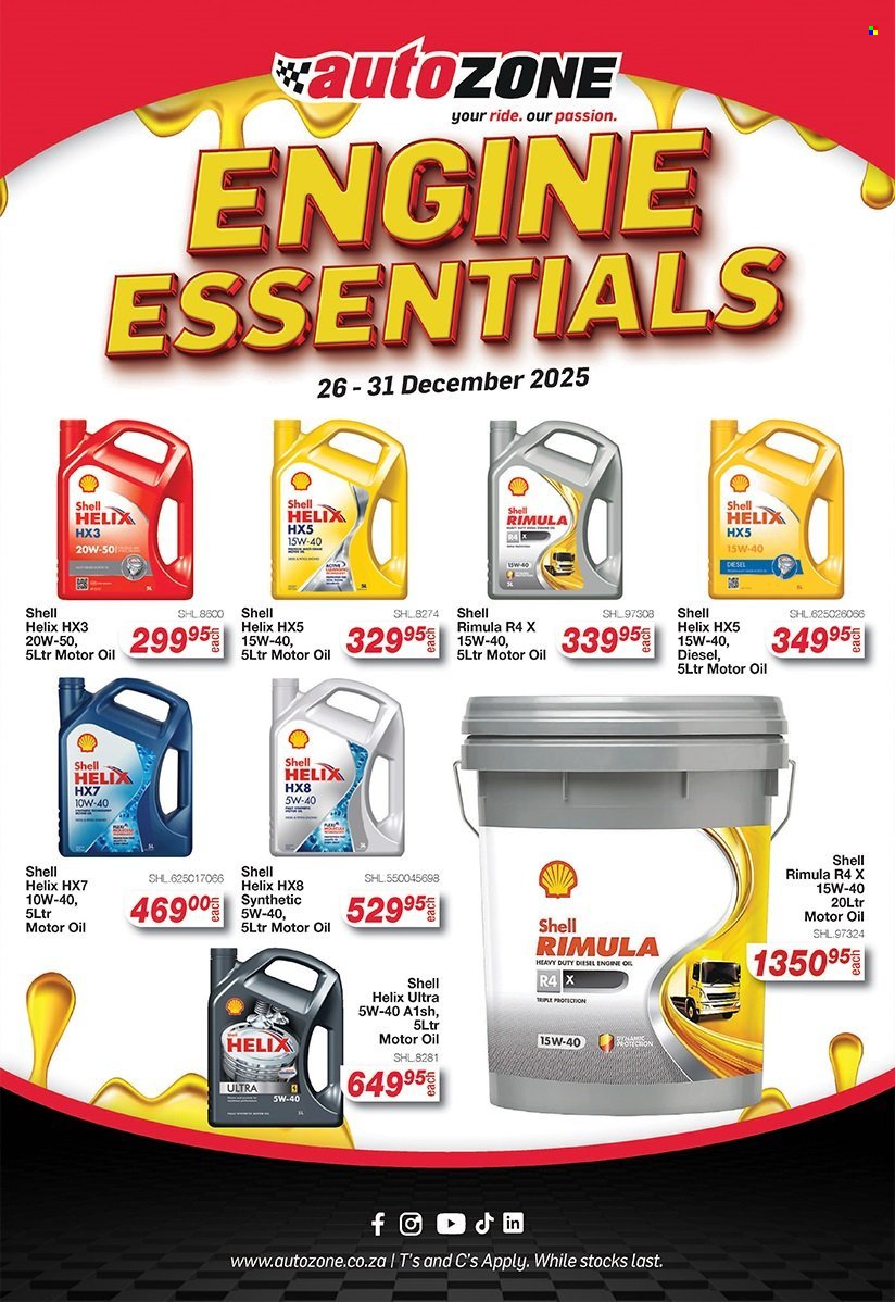 AUTOZONE specials - Engine Essentials (2025-12-26 - 2025-12-31) | 1