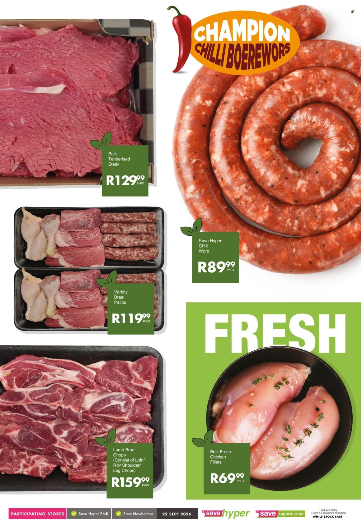 SAVE specials - From Tuesday 22 Sept 2026