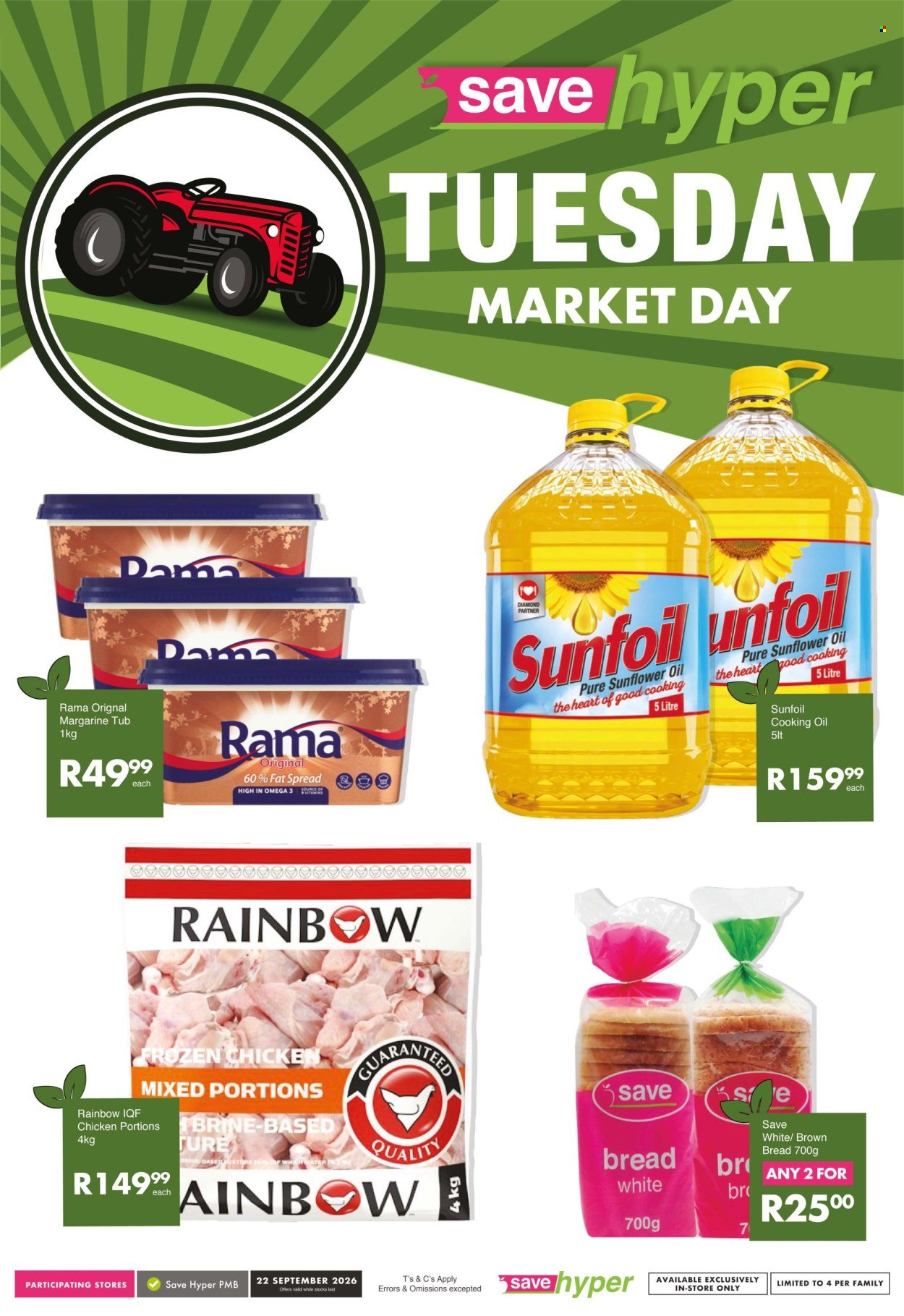 SAVE specials - From Tuesday 22 Sept 2026