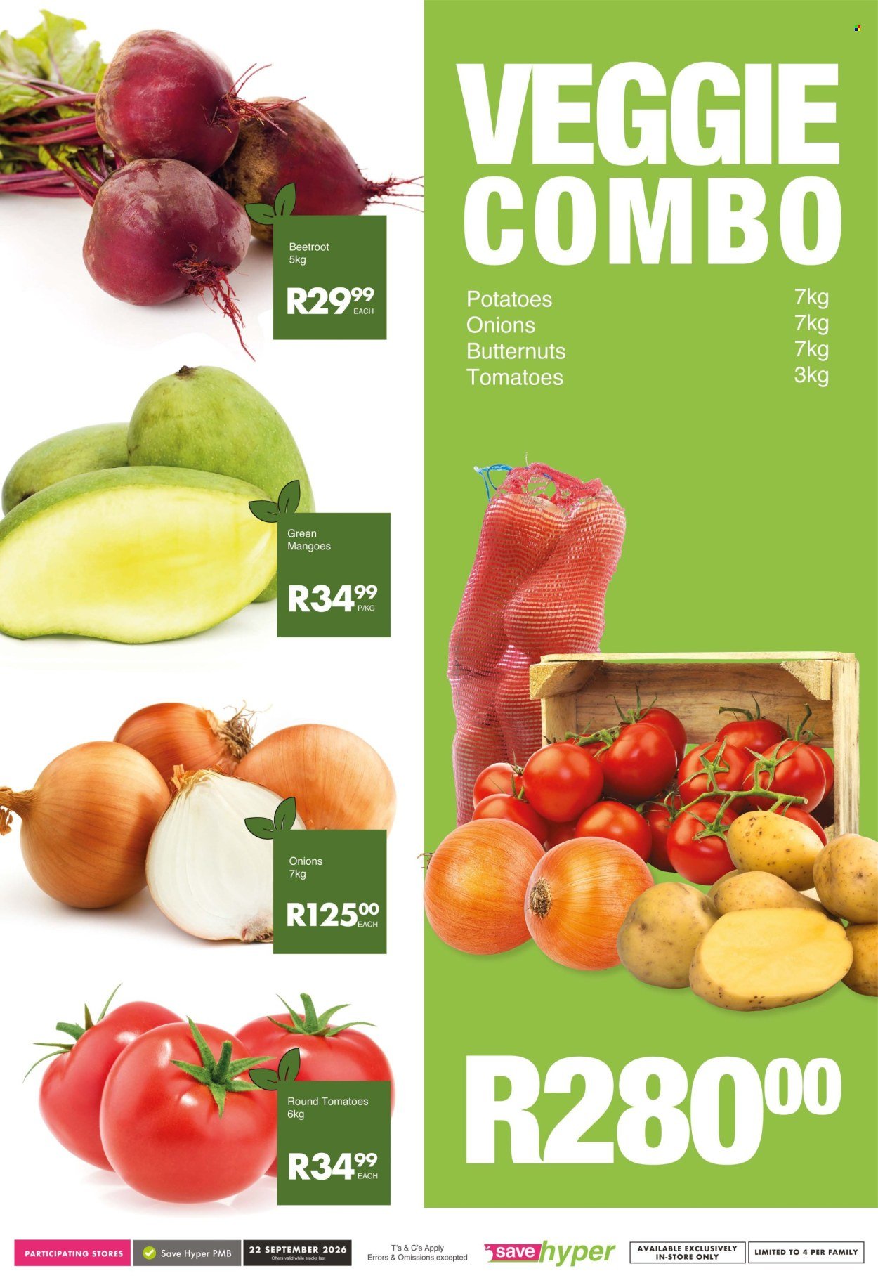 SAVE specials - From Tuesday 22 Sept 2026