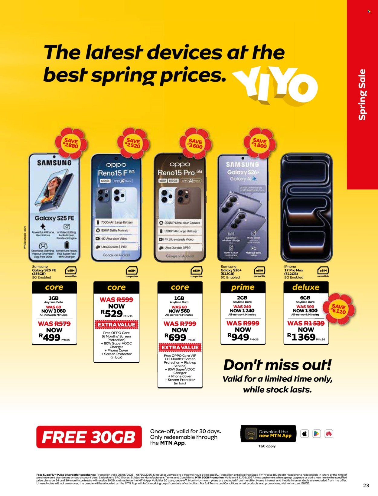 MTN specials - From Monday 7 Sept 2026