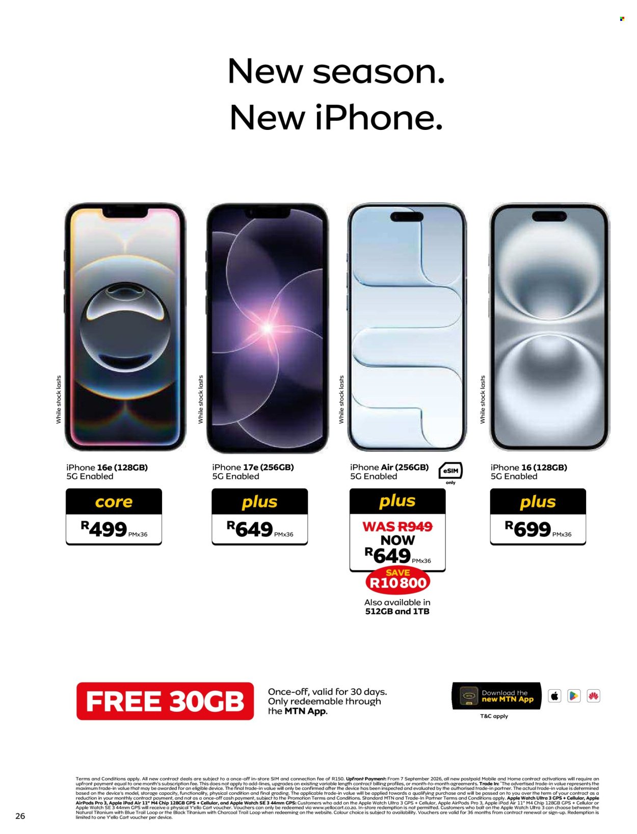MTN specials - From Monday 7 Sept 2026