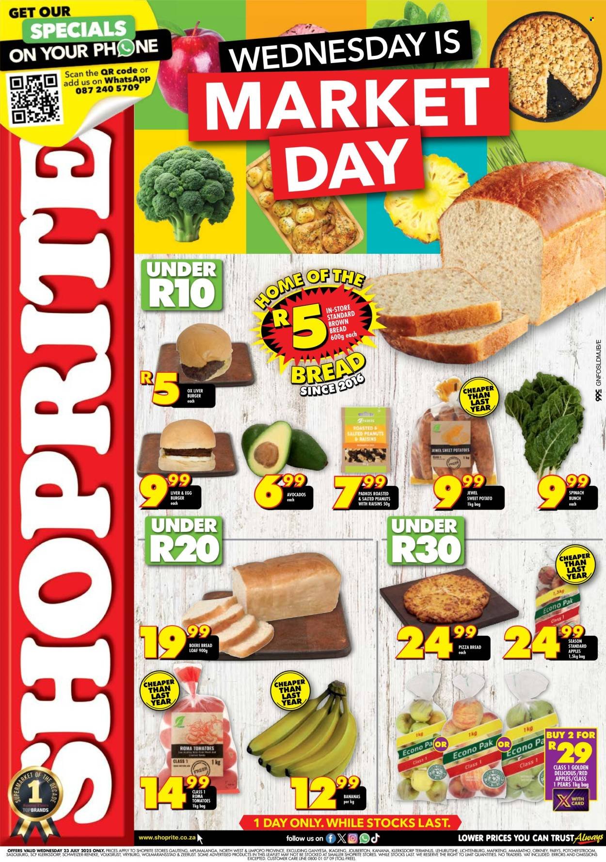 SHOPRITE specials - Market Day Deals (2025-07-23 - 2025-07-23) | 1