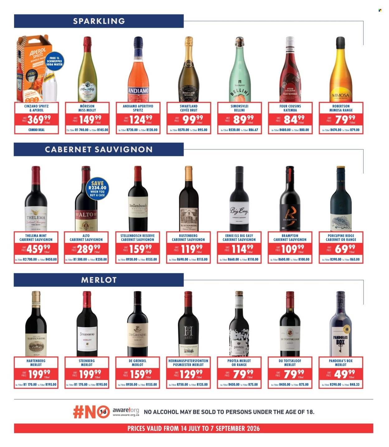 ULTRA LIQUORS specials - From Friday 14 Aug 2026