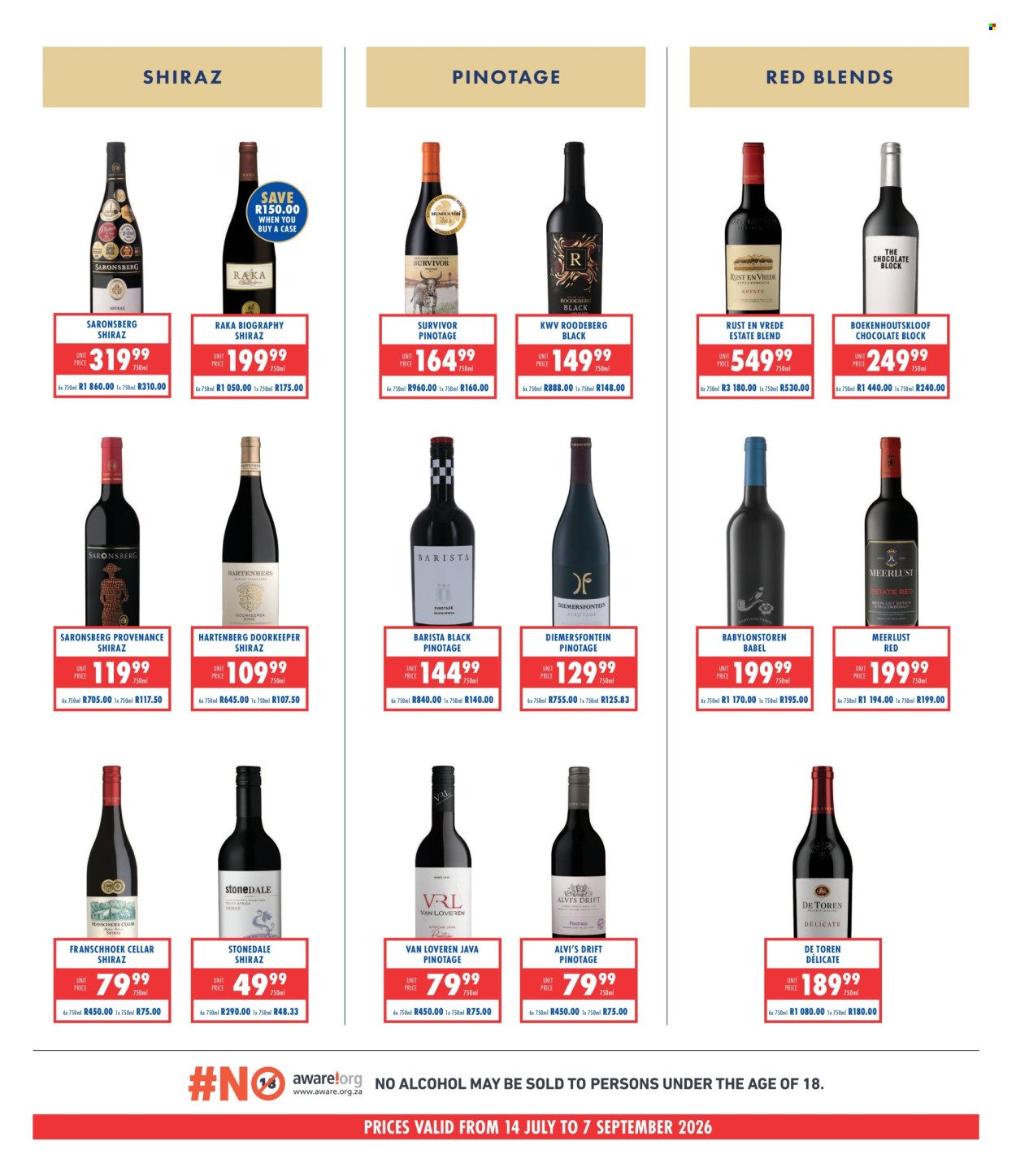 ULTRA LIQUORS specials - From Friday 14 Aug 2026