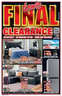 LEWIS specials - From Monday 23 Feb 2026 (2026-02-23 - 2026-04-12)