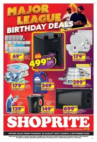 SHOPRITE specials - Major Essentials