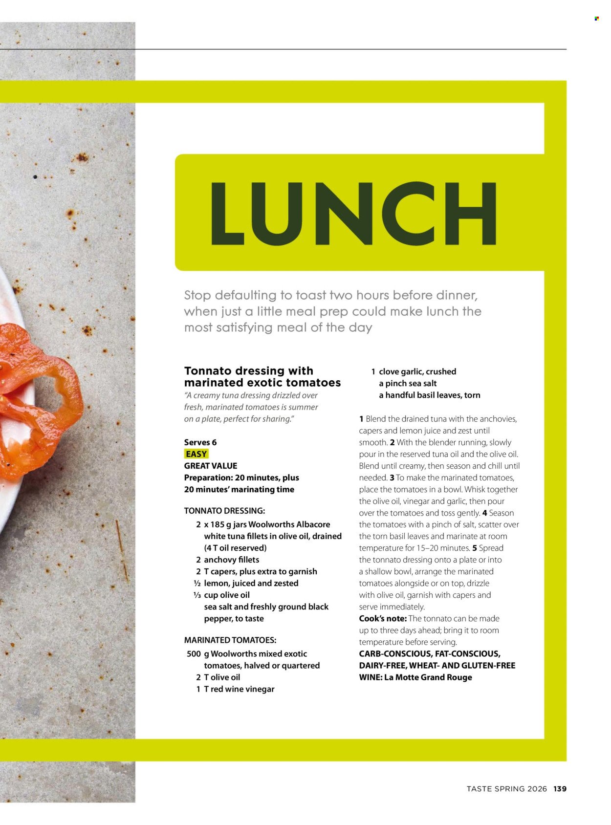 WOOLWORTHS specials - Taste