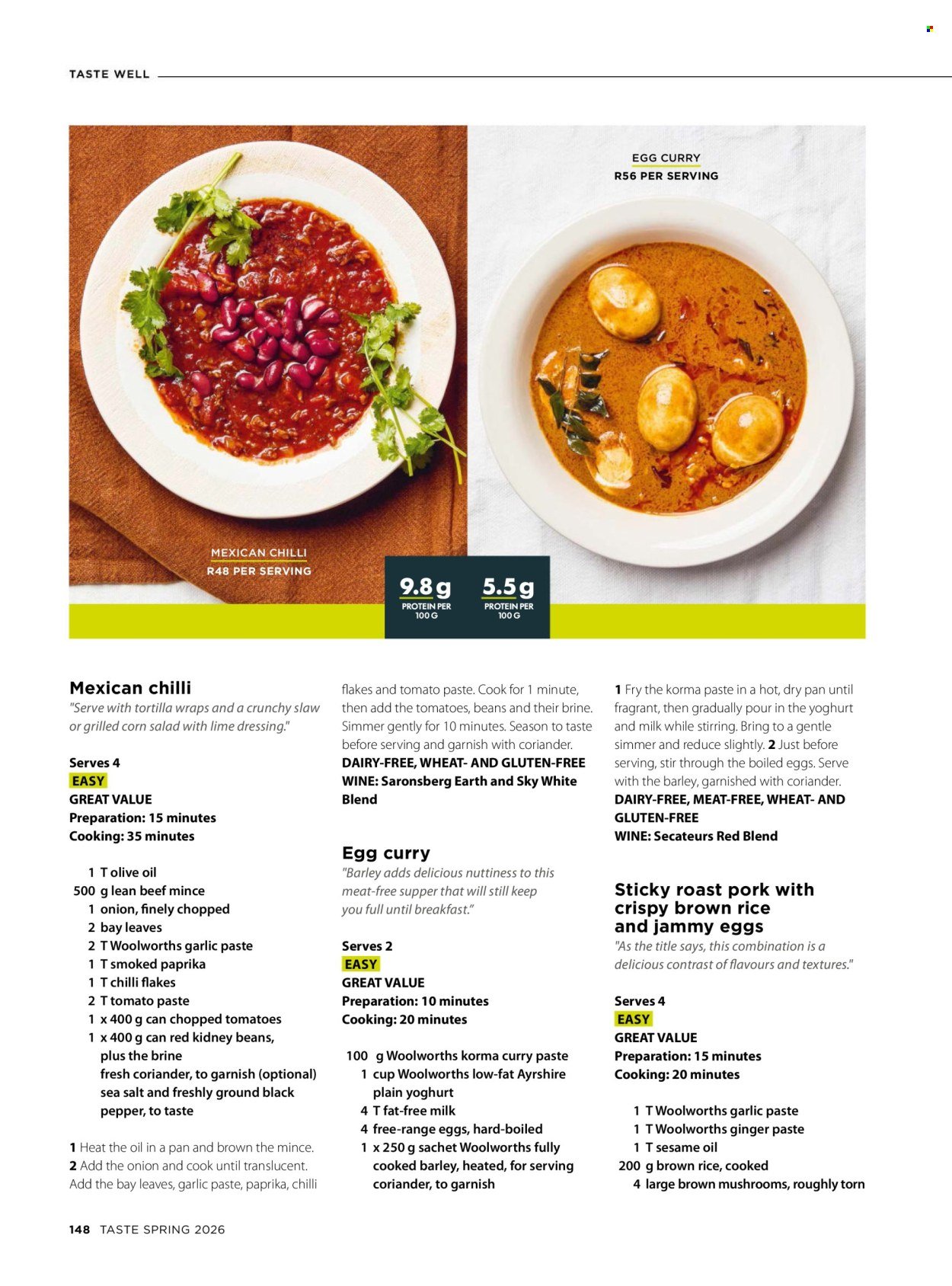 WOOLWORTHS specials - Taste