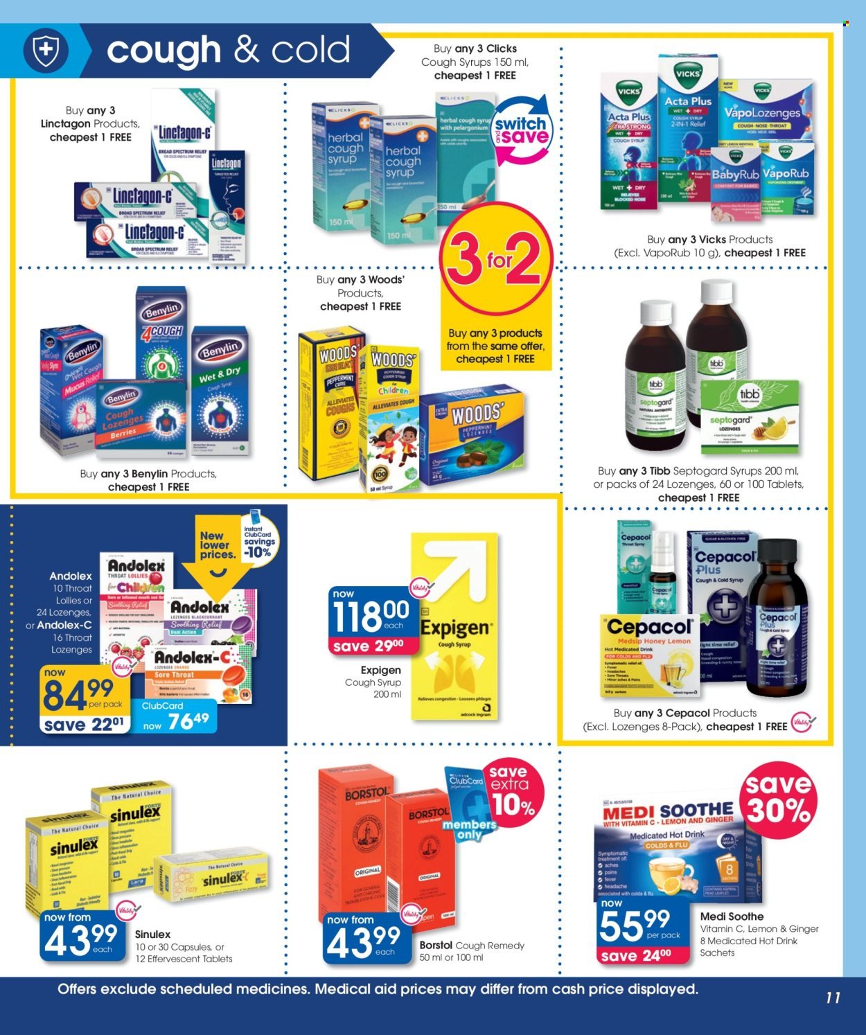 CLICKS specials - From Tuesday 25 Aug 2026
