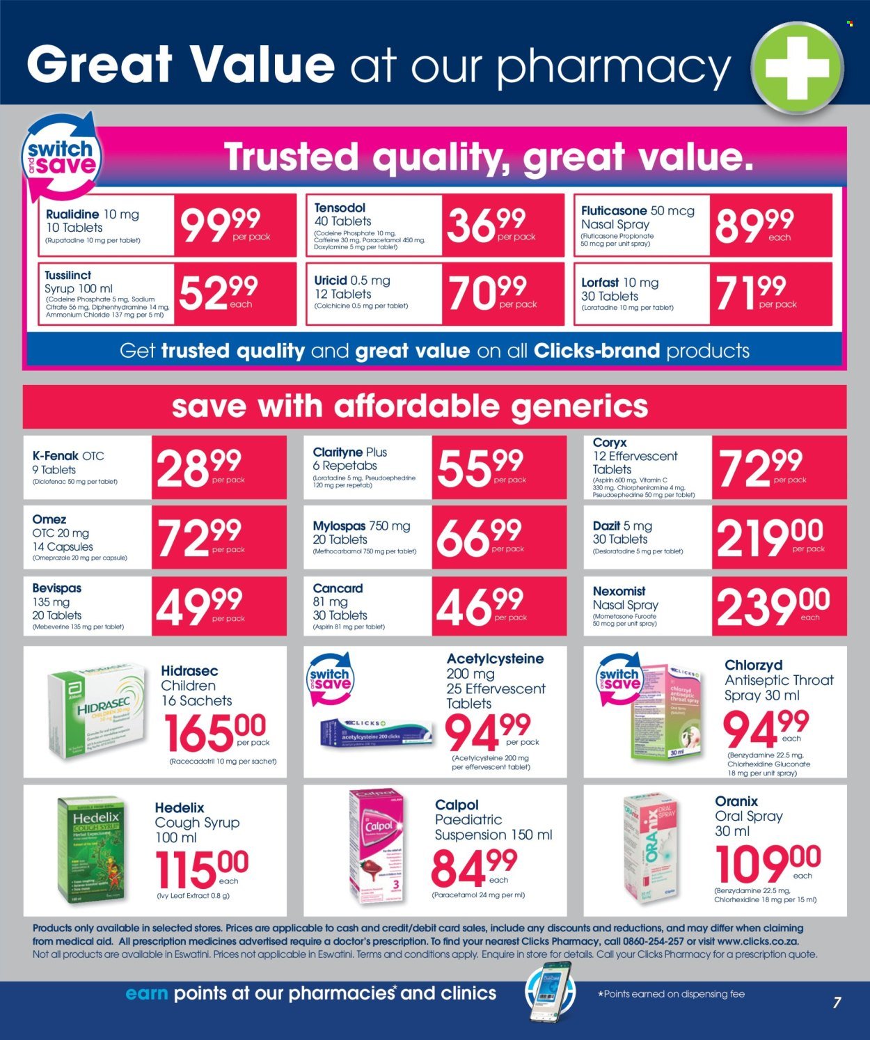 CLICKS specials - From Tuesday 25 Aug 2026