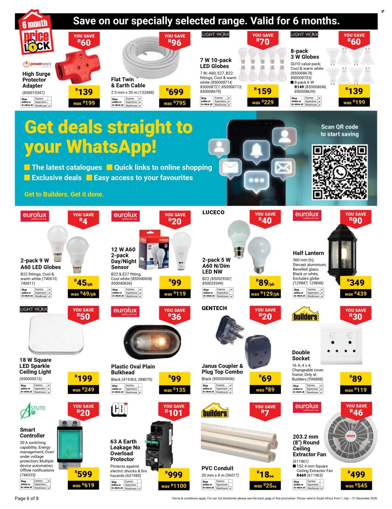 BUILDERS specials - Price Lock Catalogue