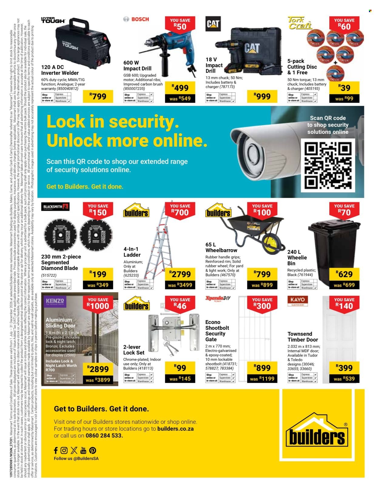 BUILDERS specials - Price Lock Catalogue