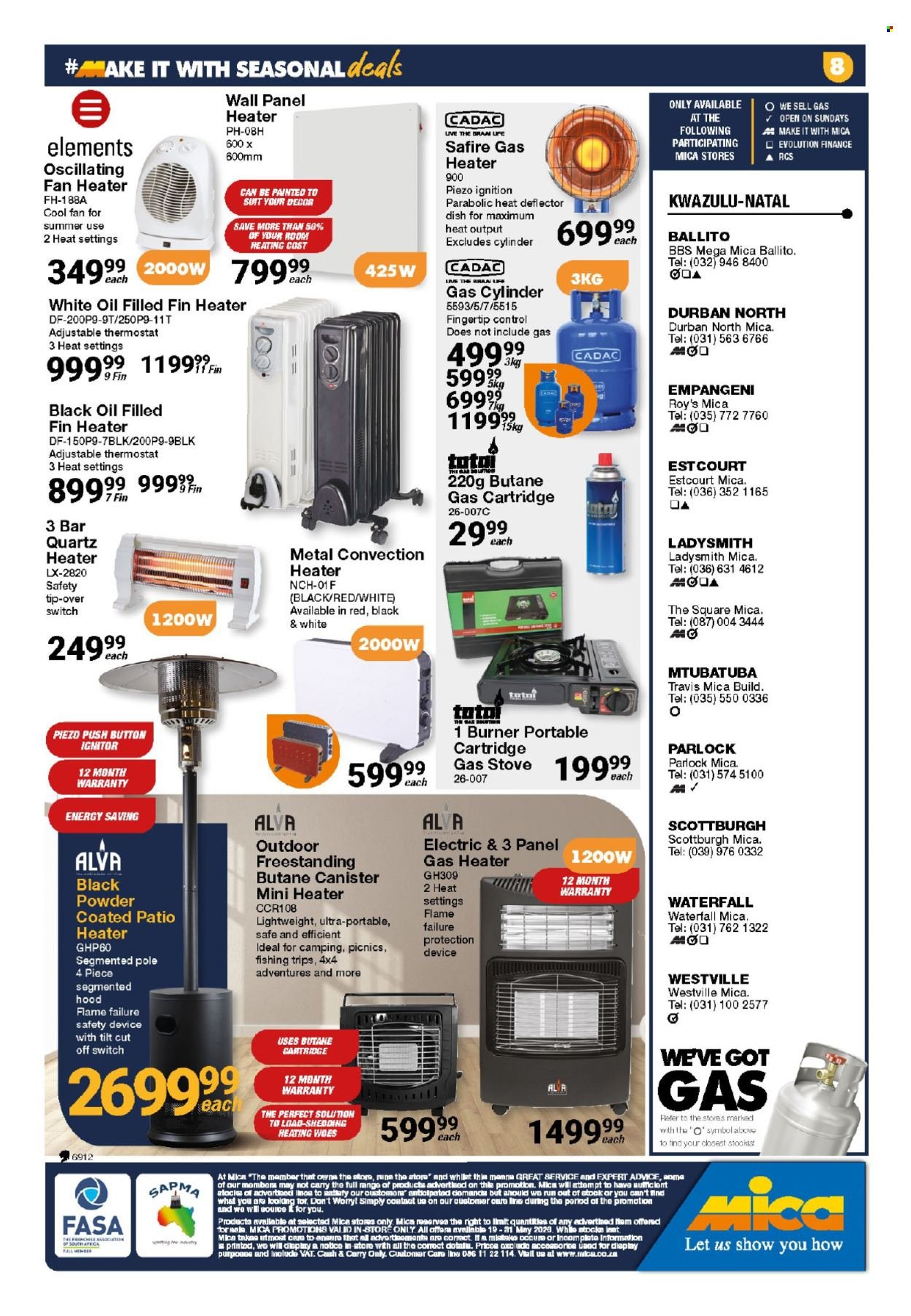 MICA specials - From Tuesday 19 May 2026