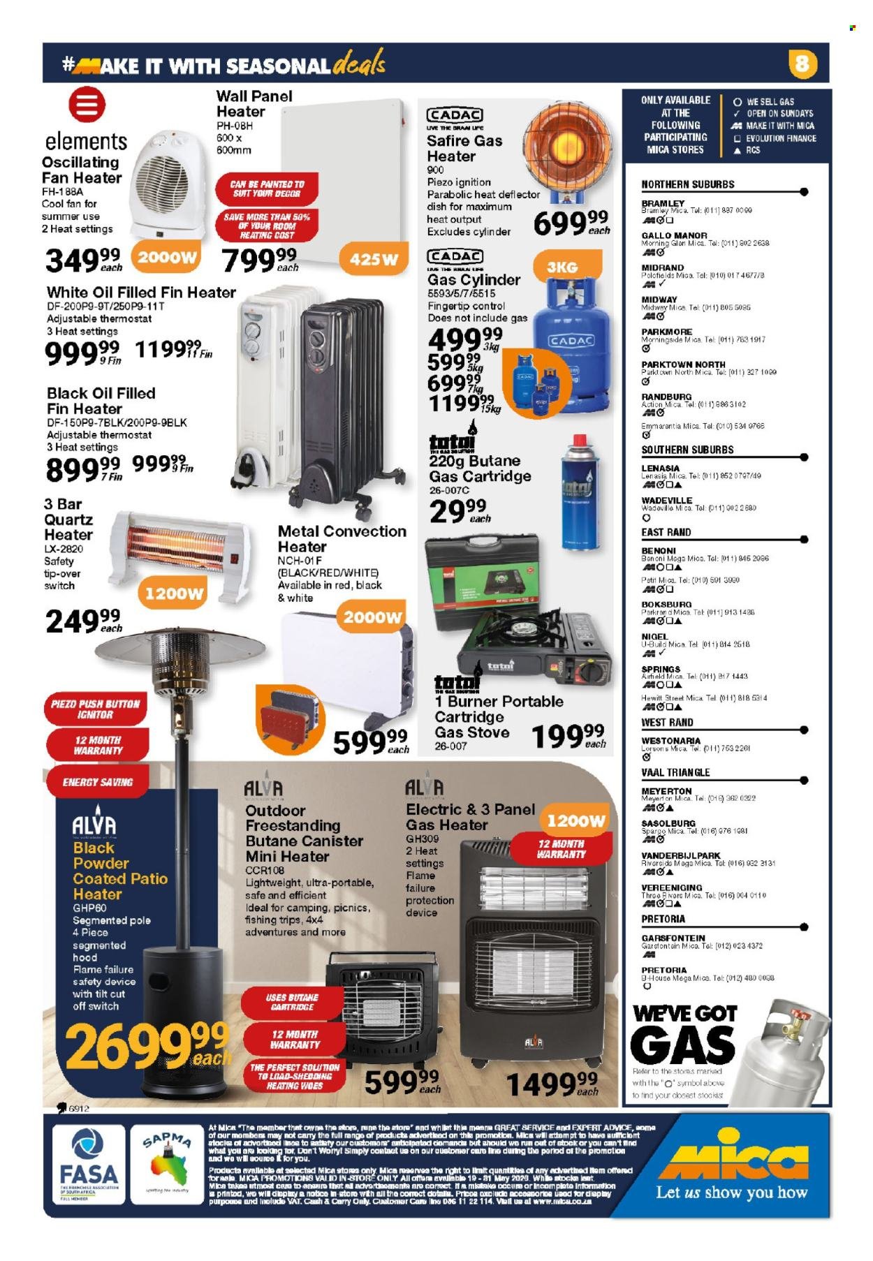MICA specials - From Tuesday 19 May 2026