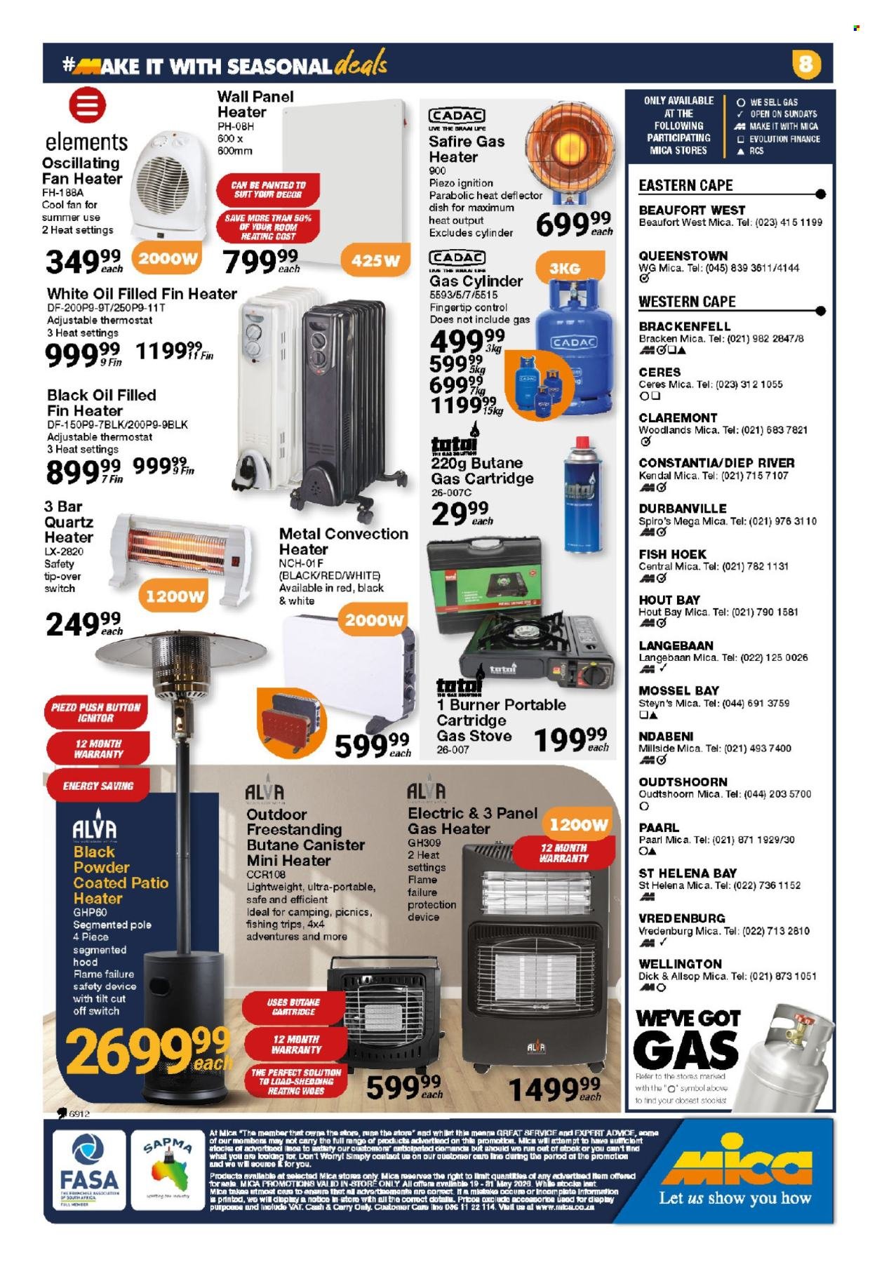 MICA specials - From Tuesday 19 May 2026