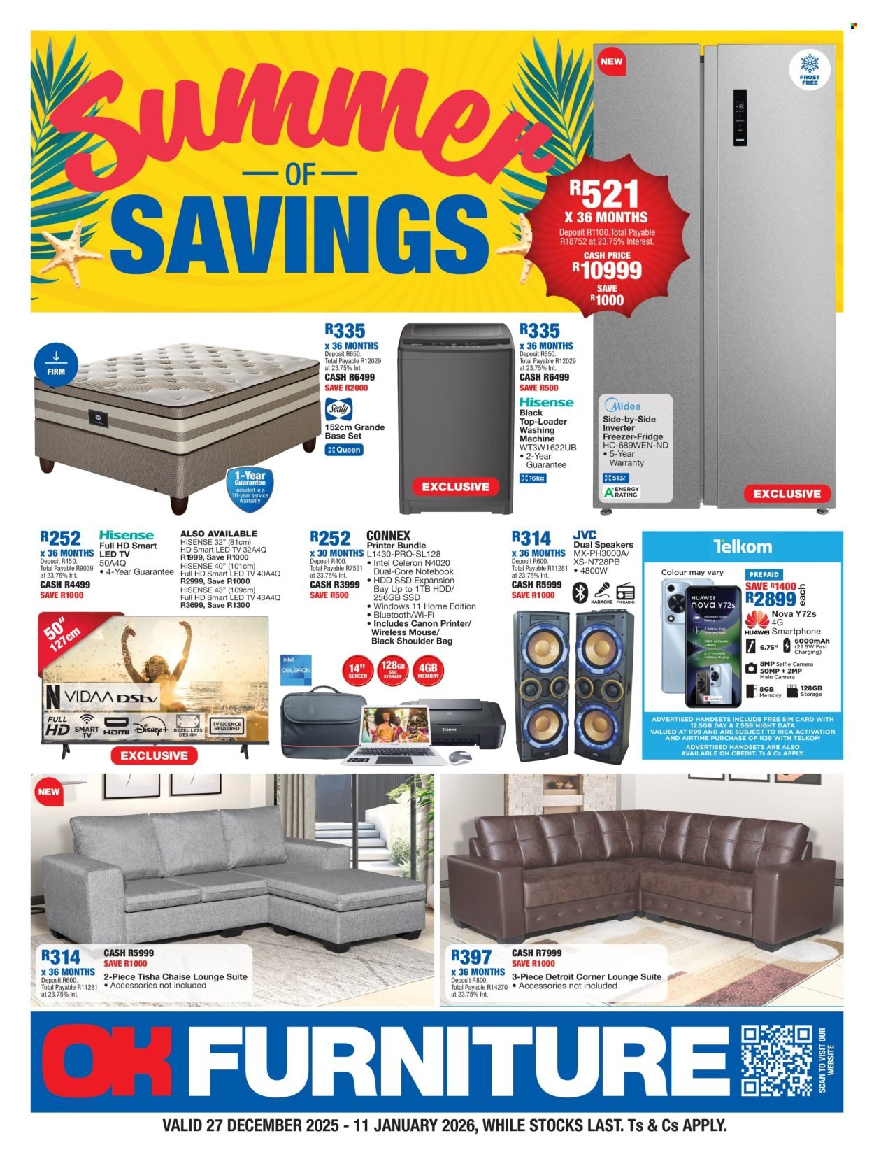 OK FURNITURE specials - From Saturday 27 Dec 2025 (2025-12-27 - 2026-01-11) | 1