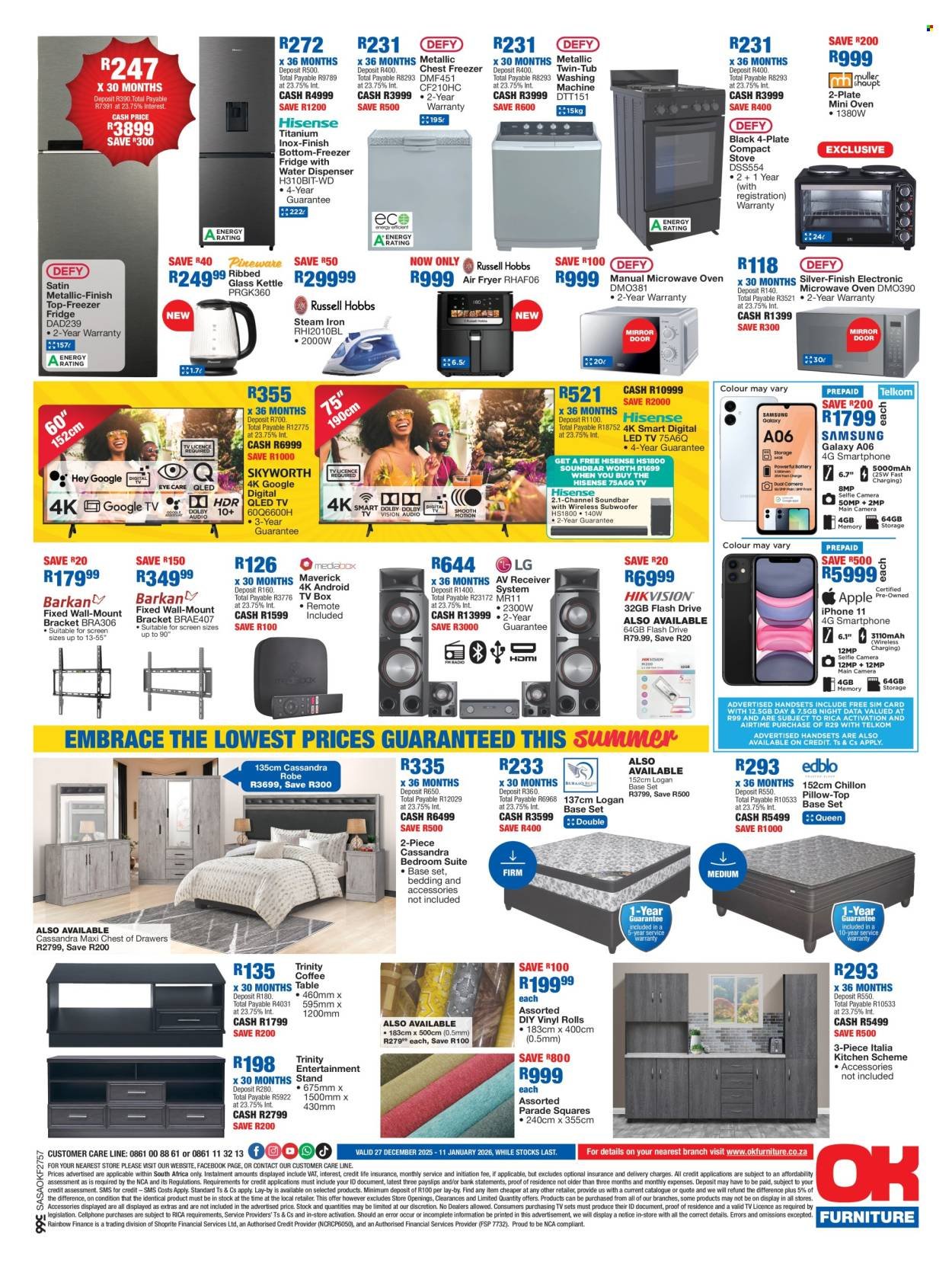OK FURNITURE specials - From Saturday 27 Dec 2025 (2025-12-27 - 2026-01-11) | 2