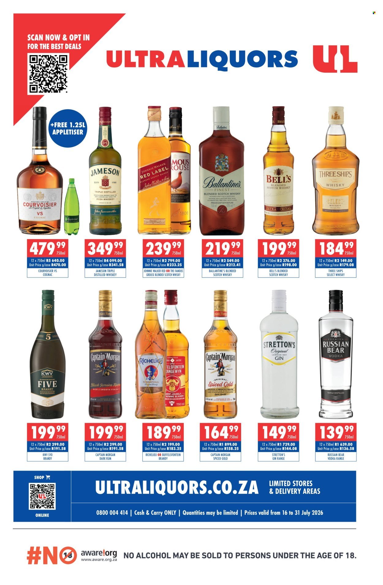ULTRA LIQUORS specials - From Thursday 16 Jul 2026