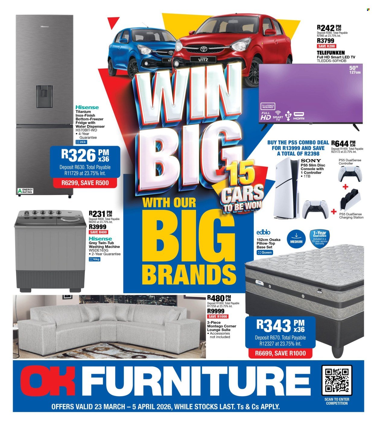 OK FURNITURE specials - From Monday 23 Mar 2026 (2026-03-23 - 2026-04-05) | 1