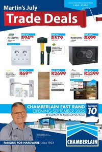 CHAMBERLAIN specials - From Wednesday 1 Jul 2026