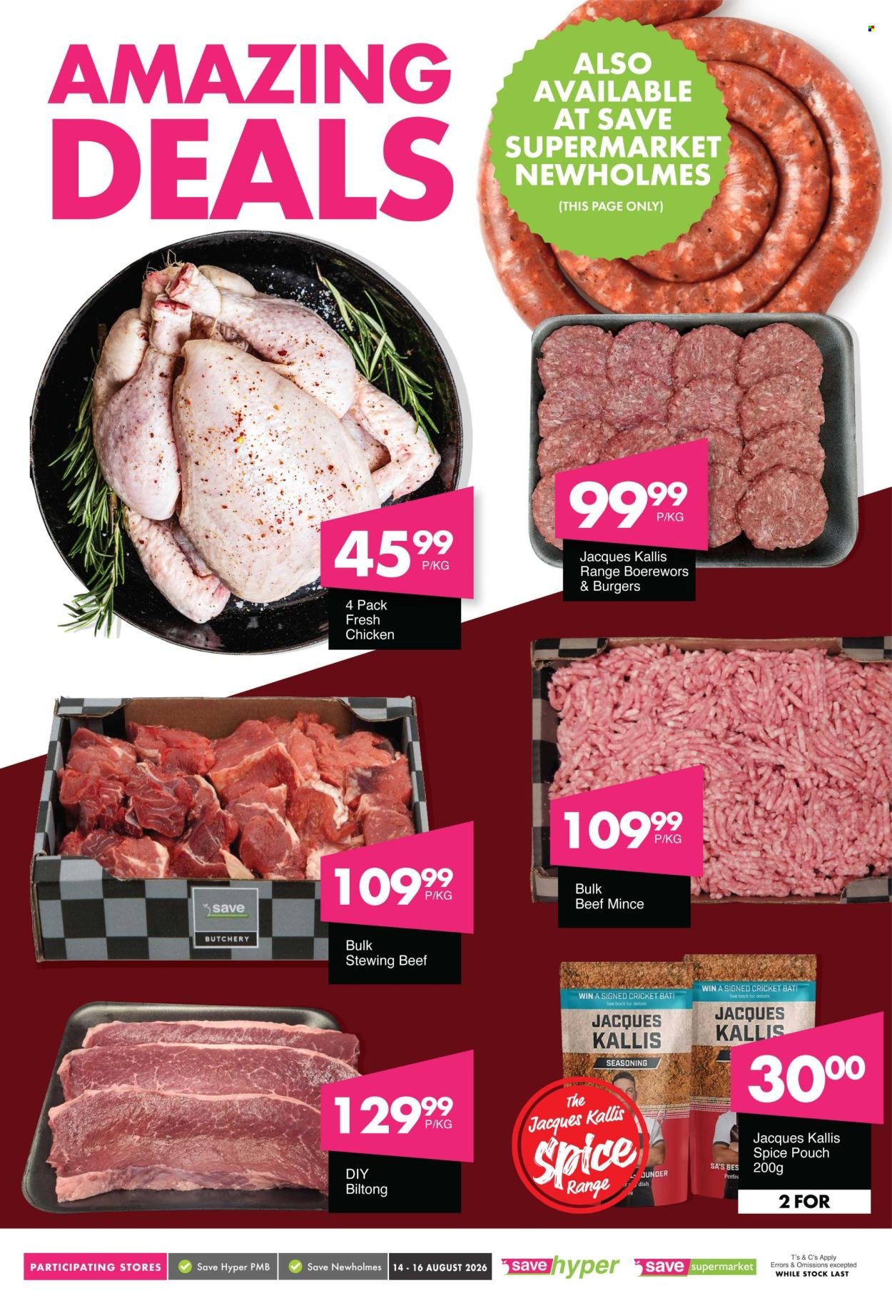 SAVE specials - From Friday 14 Aug 2026