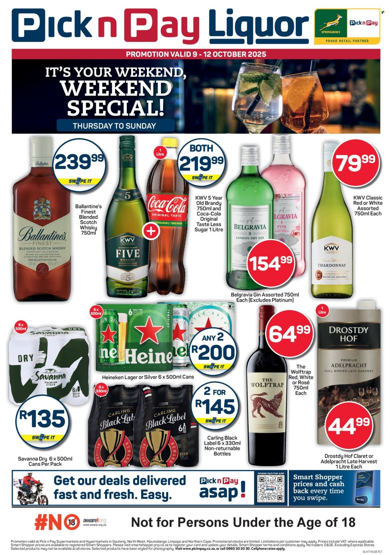 PICK N PAY specials - Liquor Weekend Specials (2025-10-09 - 2025-10-12) | 1