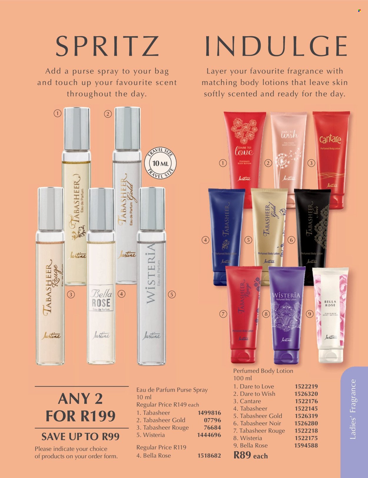 JUSTINE specials - OCTOBER