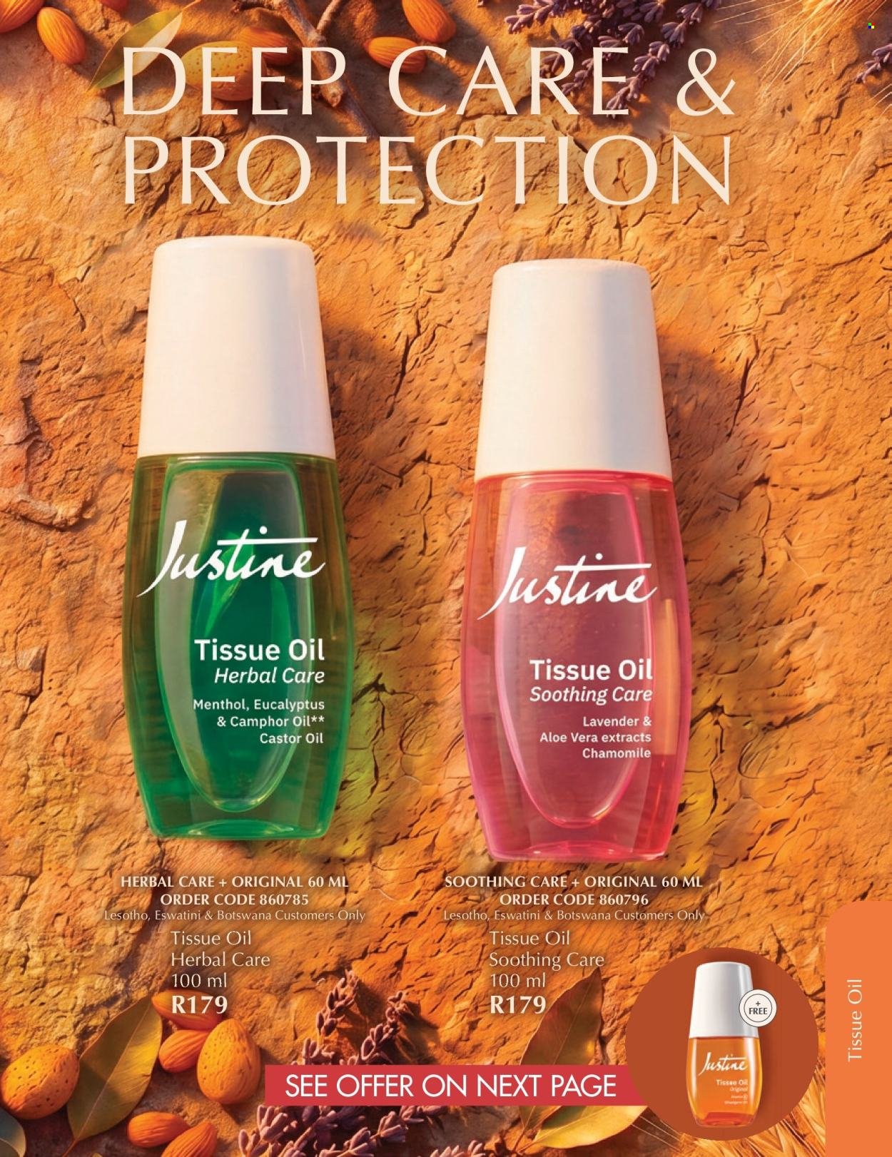 JUSTINE specials - OCTOBER