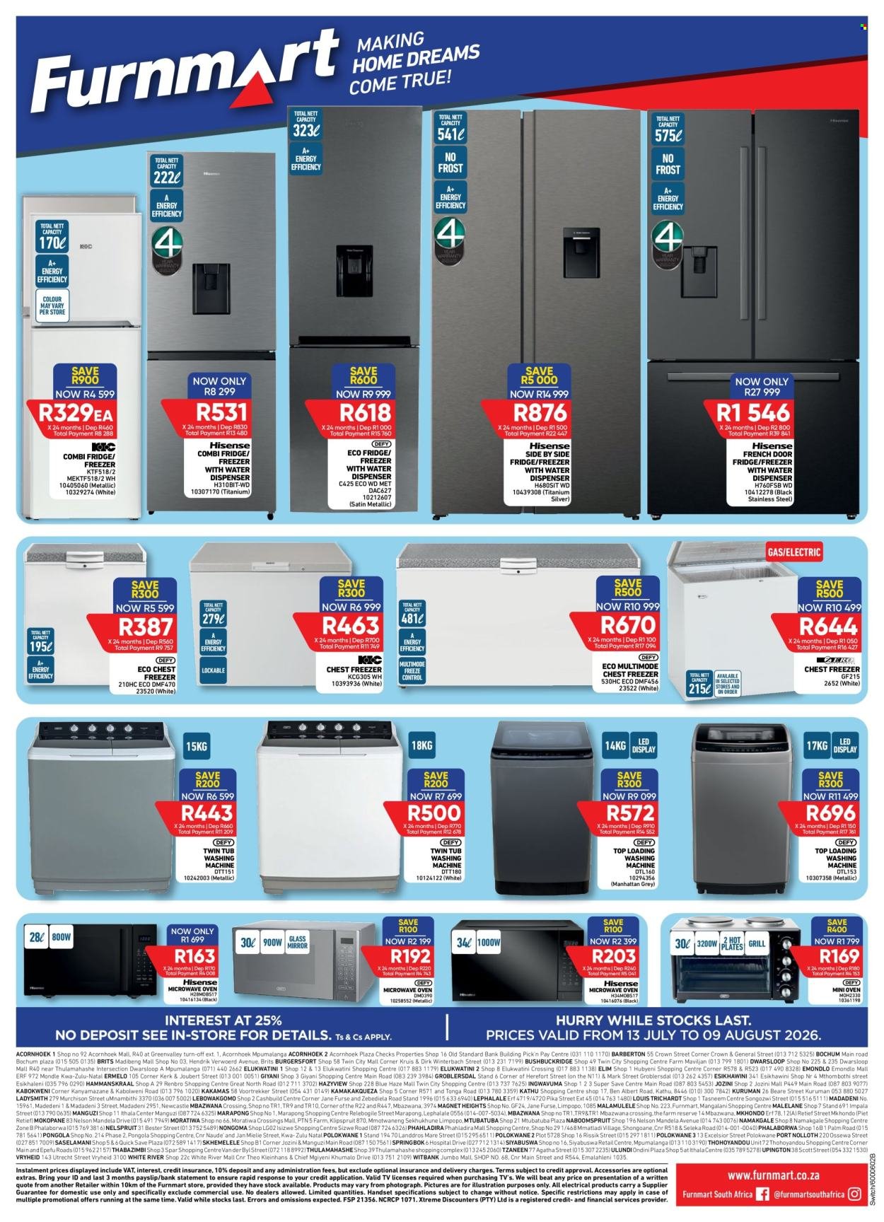 FURNMART specials - From Monday 13 Jul 2026