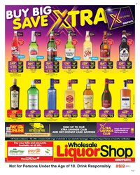 SHOPRITE specials - Wholesale LiquorShop Savings Selected Stores