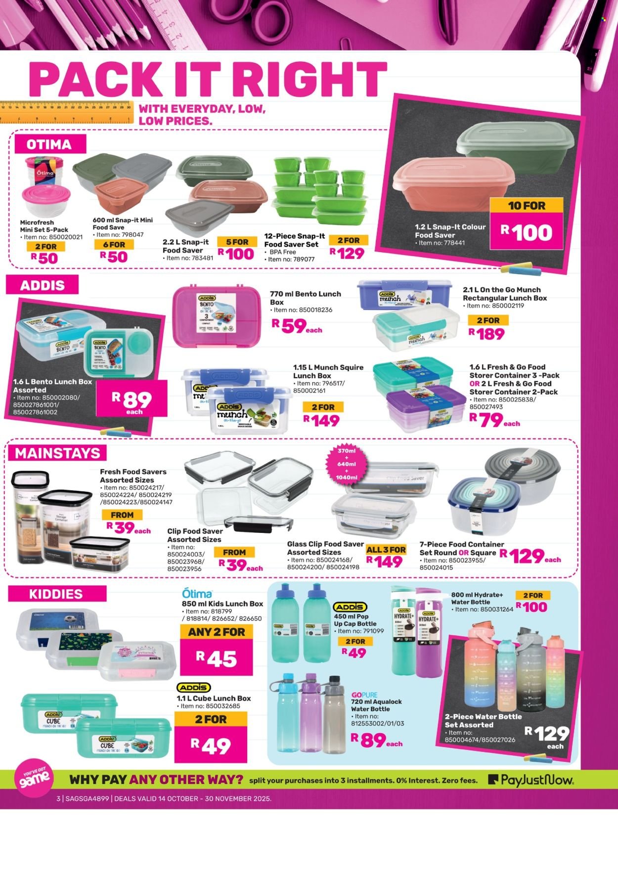 GAME specials - Back To School (2025-10-14 - 2025-10-30) | 3