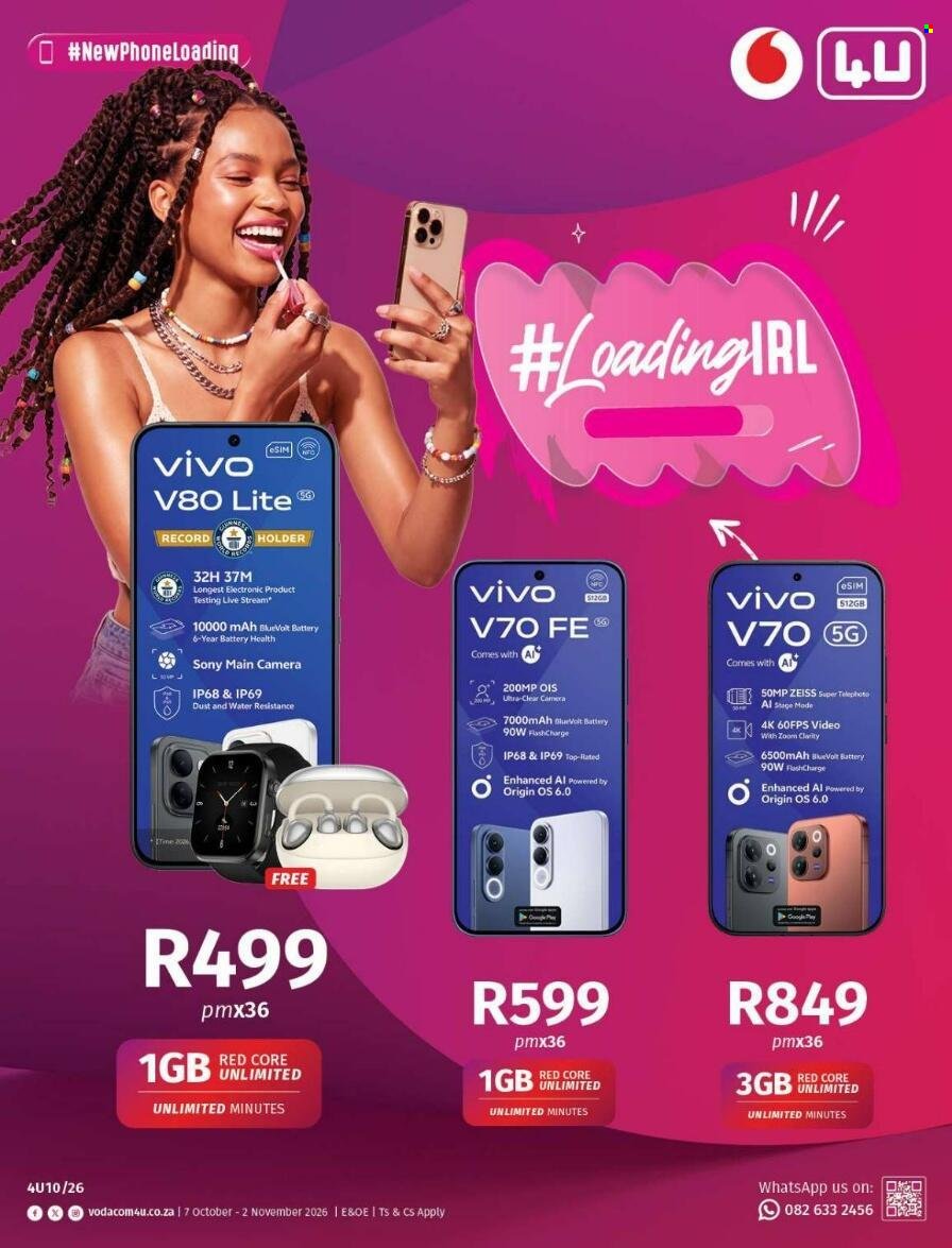 VODACOM specials - From Wednesday 7 Oct 2026