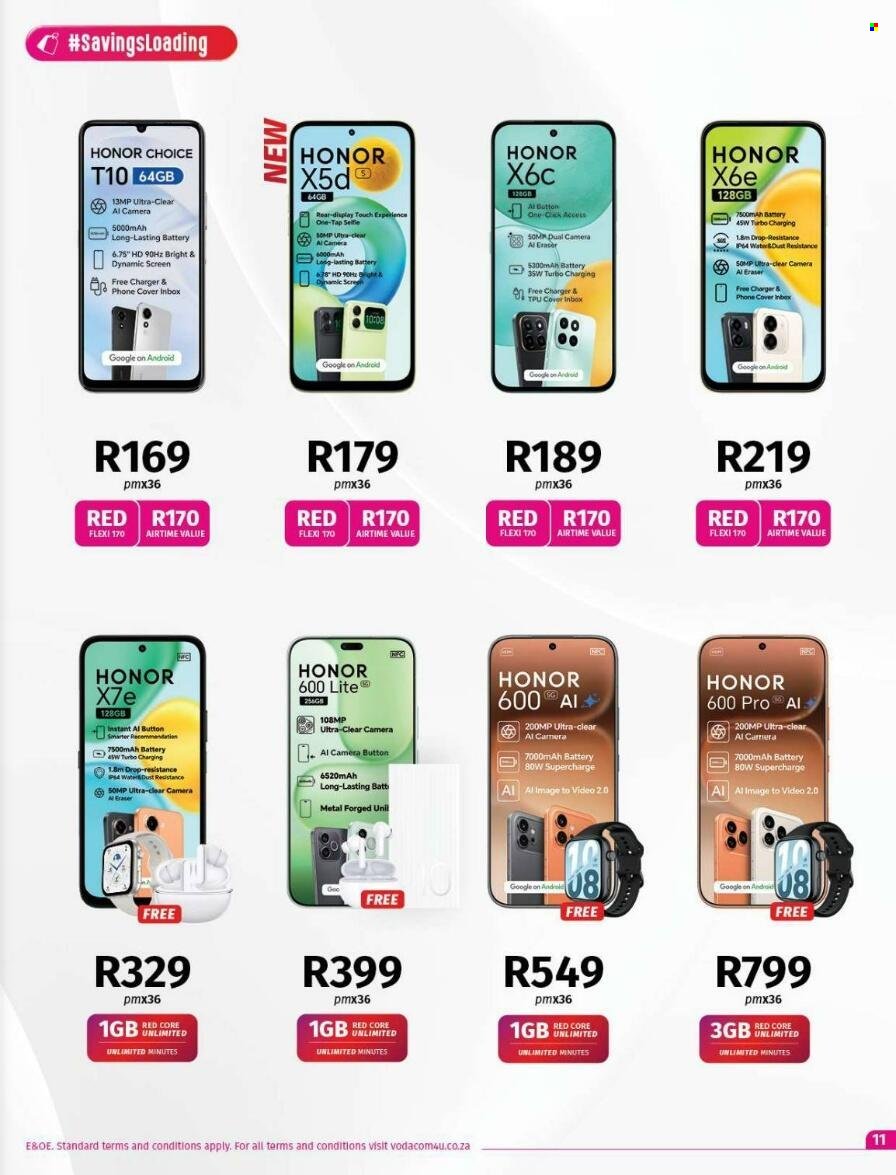 VODACOM specials - From Wednesday 7 Oct 2026