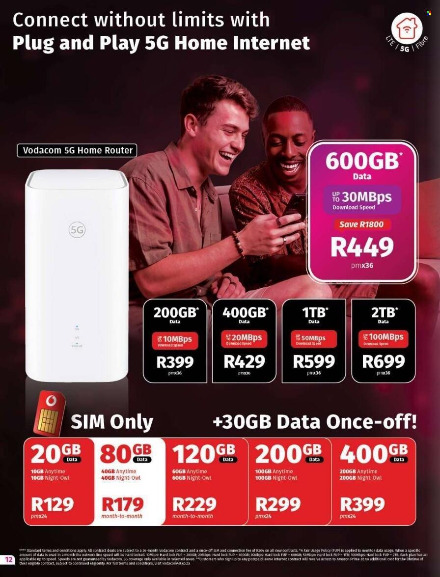 VODACOM specials - From Wednesday 7 Oct 2026