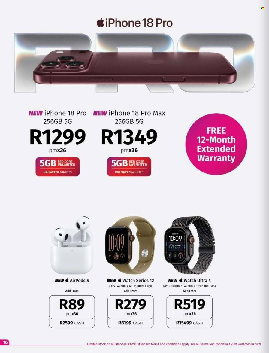 VODACOM specials - From Wednesday 7 Oct 2026