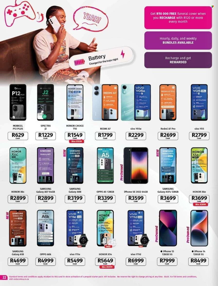 VODACOM specials - From Wednesday 7 Oct 2026