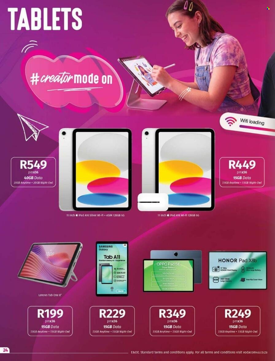 VODACOM specials - From Wednesday 7 Oct 2026