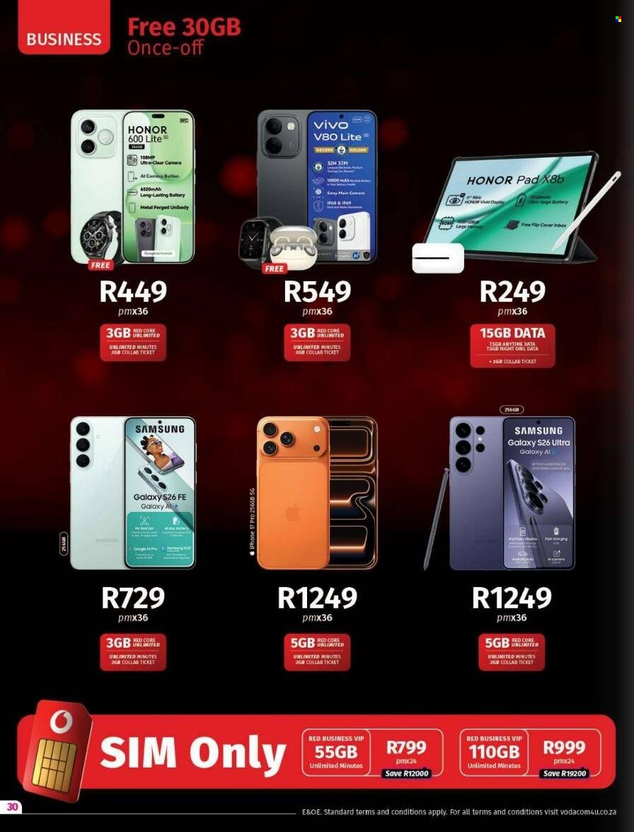 VODACOM specials - From Wednesday 7 Oct 2026