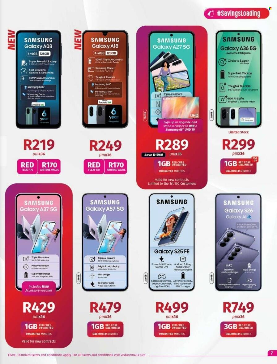 VODACOM specials - From Wednesday 7 Oct 2026