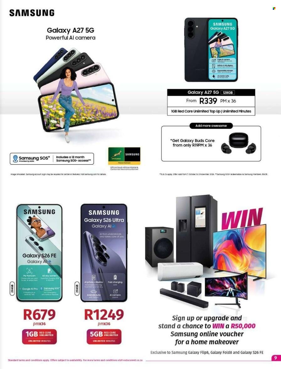 VODACOM specials - From Wednesday 7 Oct 2026