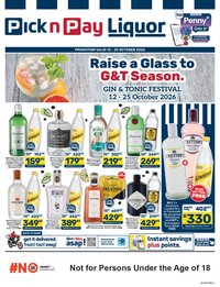 PICK N PAY specials - G&T Festival Specials