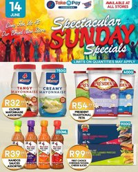 TAKE N PAY specials - From Sunday 14 Jun 2026