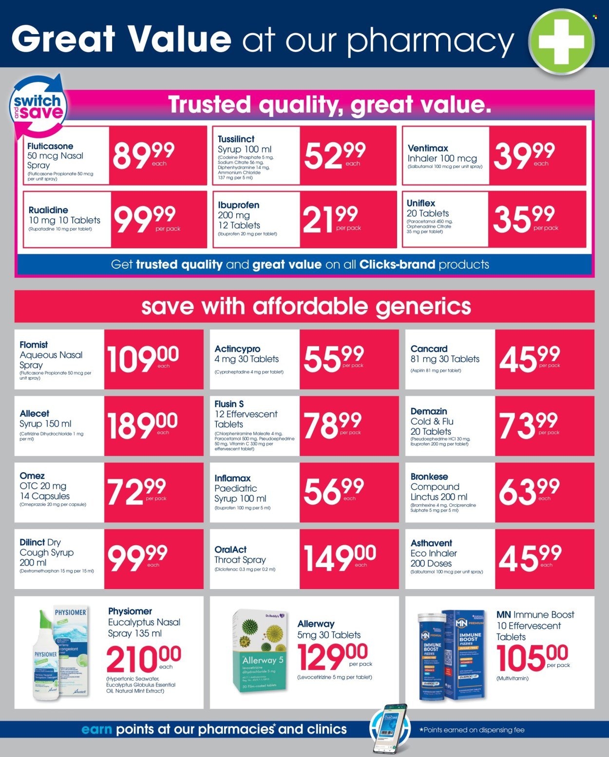 CLICKS specials - From Tuesday 11 Aug 2026