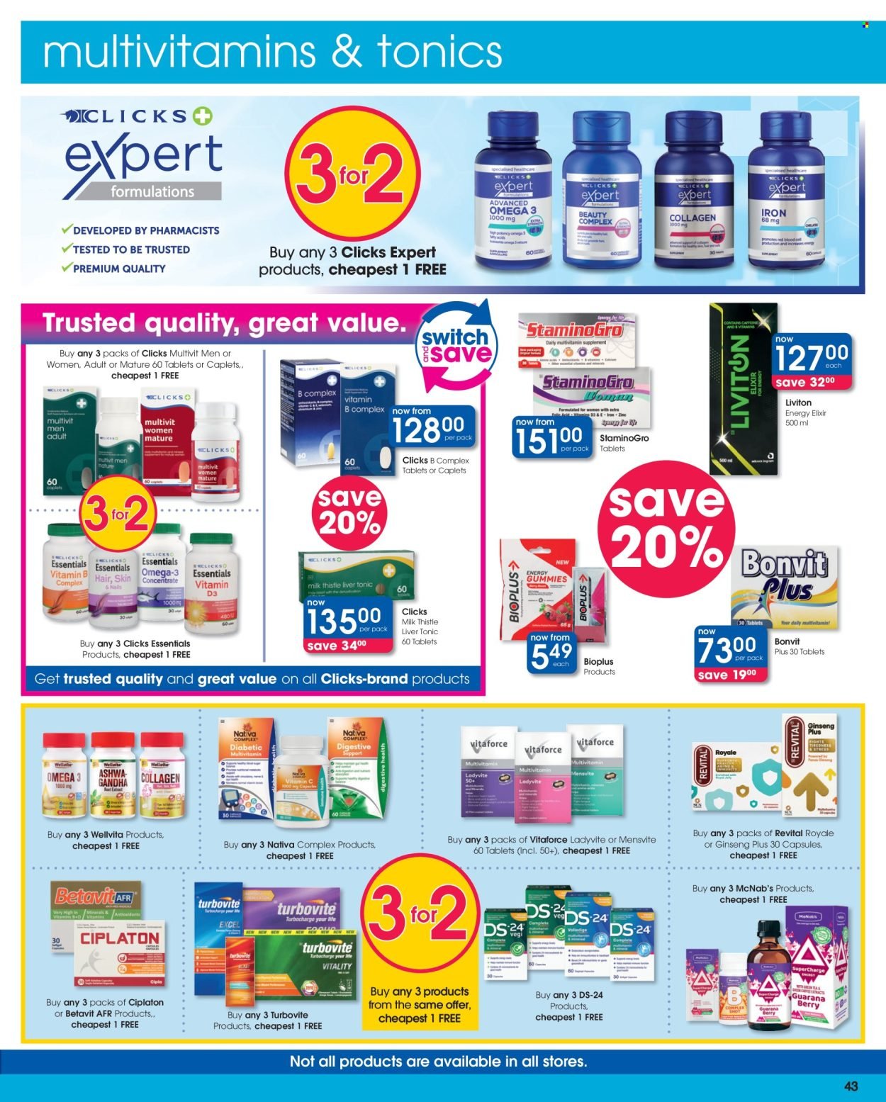 CLICKS specials - From Tuesday 11 Aug 2026
